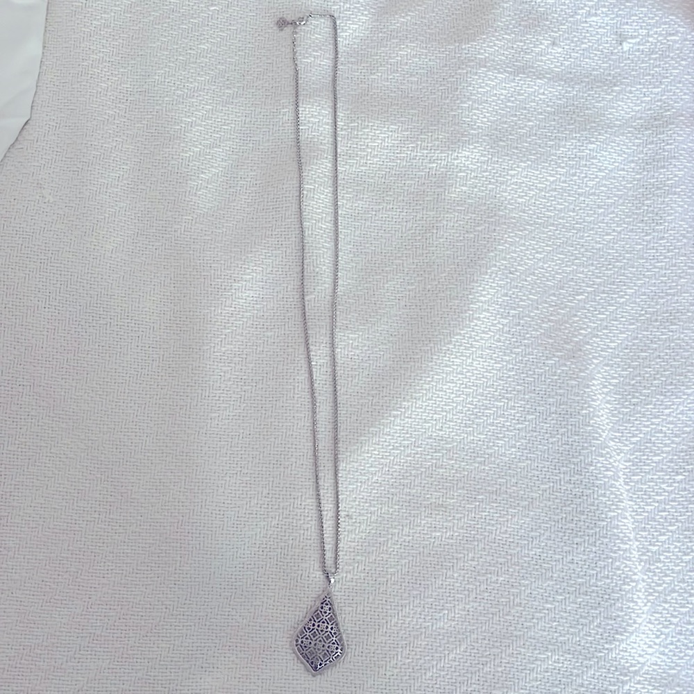 Silver Kendra Scott necklace